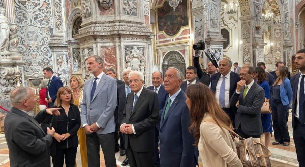 A Palermo Mattarella, il re di Spagna e il presidente del Portogallo