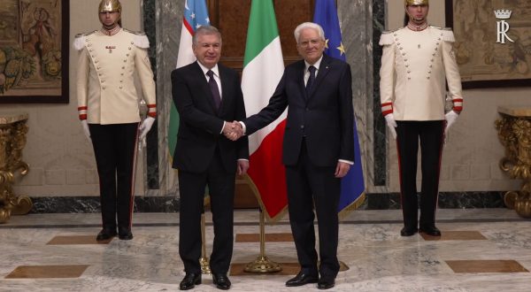 Mattarella incontra il presidente dell’Uzbekistan