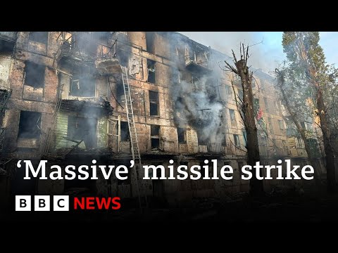 ‘Massive’ Russian missile attack on Ukraine, officials say – BBC News