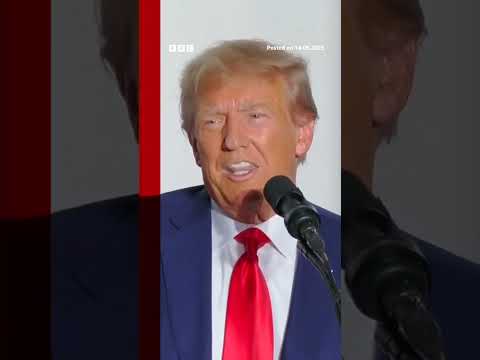 Donald Trump makes New Jersey speech after day in Miami federal court. #Shorts #DonaldTrump #BBCNews