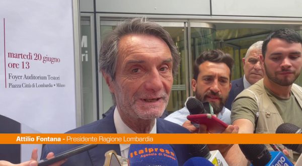 Fontana “In Giunta Lombardia nessuna tensione o problema”