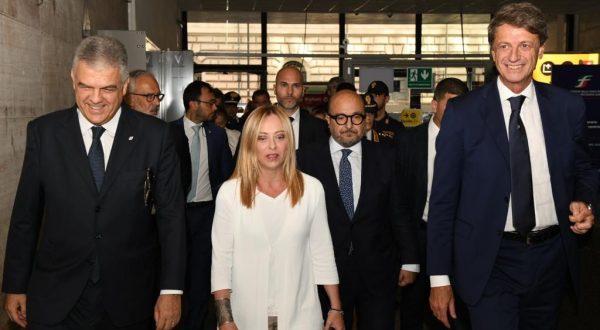 Treno Roma-Pompei, Meloni e Sangiuliano inaugurano il Frecciarossa