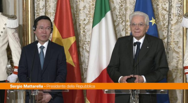 Mattarella ha incontrato il Presidente del Vietnam Thuong