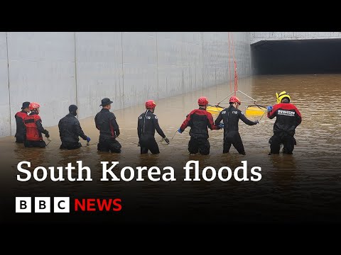 South Korea: Multiple bodies recovered from flooded tunnel – BBC News