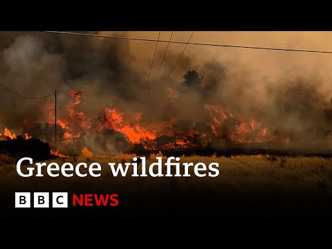 Greece wildfires: Evacuations continue as thousands flee Rhodes – BBC News