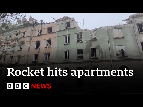 Ukraine war: Russian strike on Lviv apartment block kills at least four – BBC News