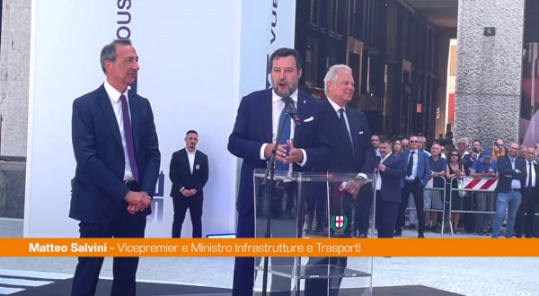 M4 Milano, Salvini “Le infrastrutture non hanno colore politico”