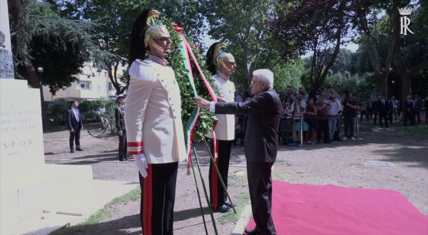 Mattarella alla commemorazione degli 80 anni dai bombardamenti di Roma