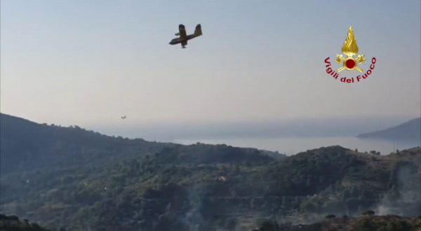 Incendio all’Isola d’Elba, le immagini