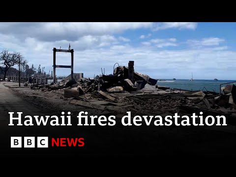 Hawaii fires death toll on Maui island rises – BBC News