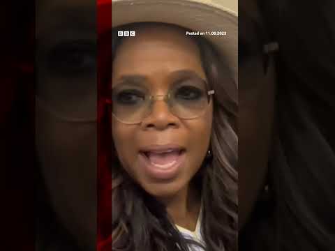 Oprah Winfrey helps out at a Maui evacuation point. #Hawaii #Wildfire #OprahWinfrey #BBCNews #Shorts