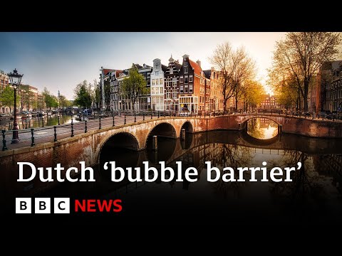 Amsterdam’s ‘bubble barrier’ fighting plastic pollution – BBC News