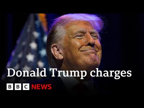 Donald Trump calls criminal charges ‘ridiculous’ at campaign rally – BBC News