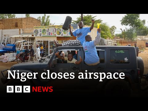 Niger coup leaders shut country’s airspace – BBC News