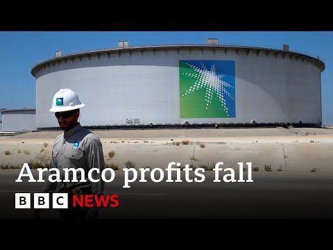 Saudi state-owned oil giant Aramco sees profits drop – BBC News