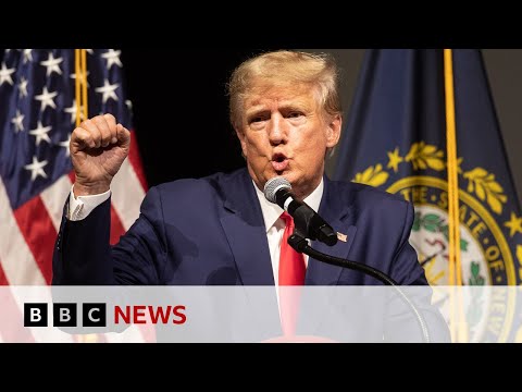 Trump holds first rally since last week’s indictment – BBC News