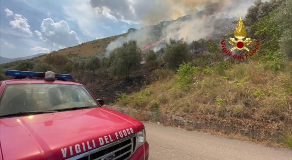 Incendio in Molise, le immagini