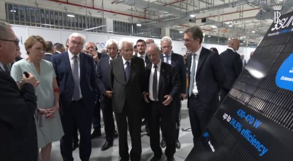 Mattarella e Steinmeier visitano 3Sun Gigafactory di Enel Green Power