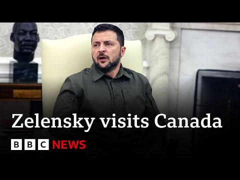 Ukraine’s Volodymyr Zelensky makes unannounced visit to Canada – BBC News