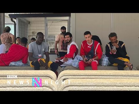 Inside the Italian migrant camp ‘threatening the EU’s future’  – BBC News