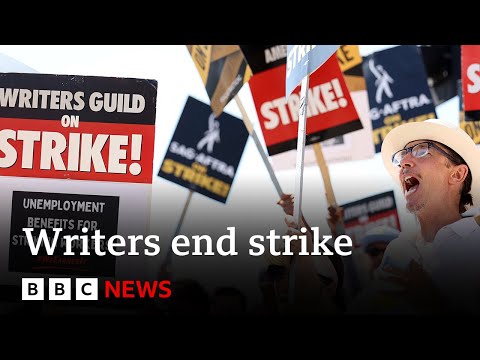 Hollywood writers agree to end strike after studio deal – BBC News