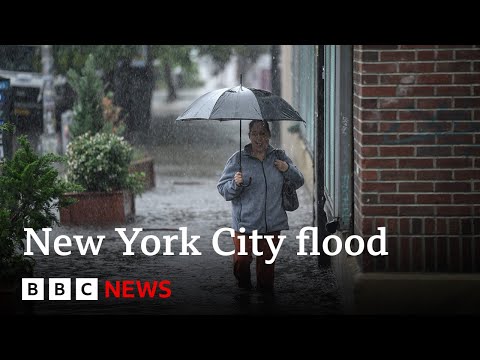 New York City: State of emergency declared over flash flooding – BBC News