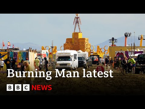 Burning Man: Festival revellers remain stranded after torrential rains – BBC News