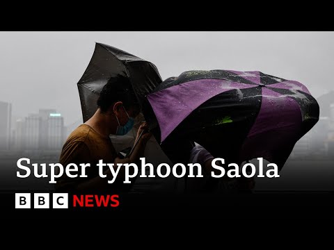 Super typhoon Saola moves closer to mainland China – BBC News