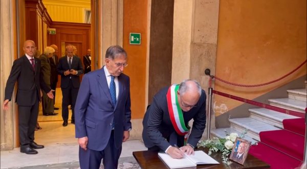 Napolitano, l’omaggio di Gualtieri in Senato