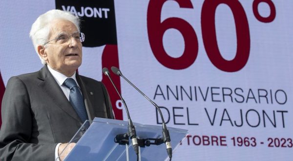 Vajont, Mattarella “Coltivare la memoria compito della Repubblica”