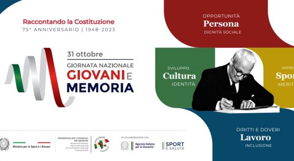 Il 31 ottobre a Roma la Giornata nazionale “Giovani e Memoria”