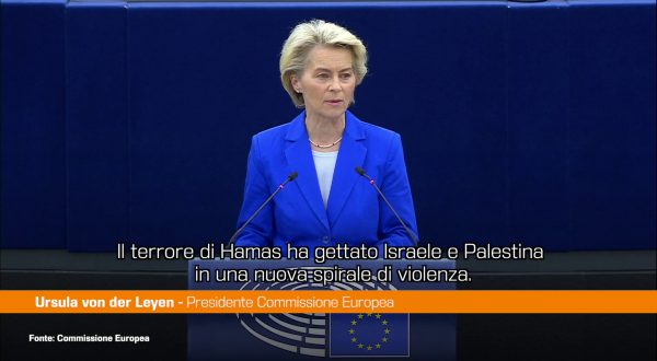 Medio Oriente, Von der Leyen “Hamas innesca nuova spirale violenza”