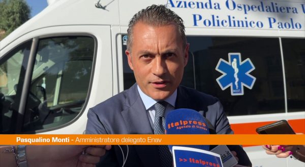 Monti “Enav donerà un’auto elettrica al Policlinico di Palermo”