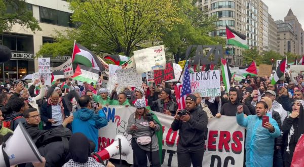 In migliaia manifestano a Washinton in favore della Palestina