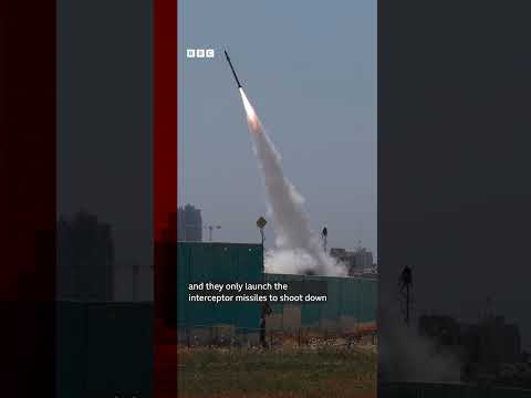 Israel’s Iron Dome: a glimpse of what’s considered one of the most advanced defence systems #BBCNews