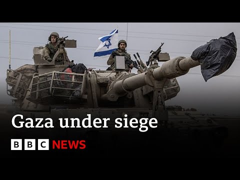 Gaza under siege as Israeli forces mass on border – BBC News