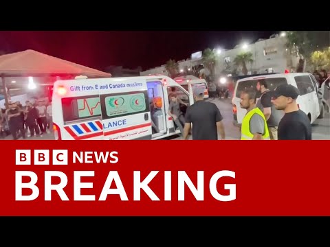 Israel: Hundreds killed in air strike on Gaza hospital, Palestinian officials say – BBC News