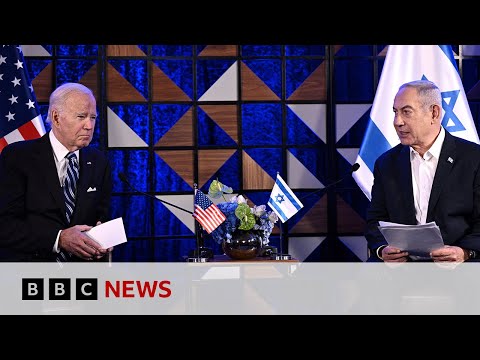 Gaza hospital attack ‘appears to have been done by the other team’, Joe Biden says – BBC News