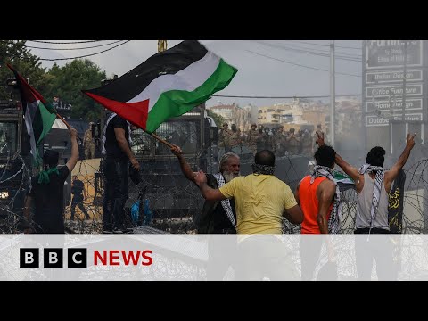 Lebanon protesters outside US embassy in Beirut after Gaza hospital blast  – BBC News