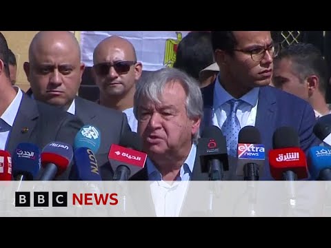 UN chief calls for aid to be allowed into Gaza – BBC News