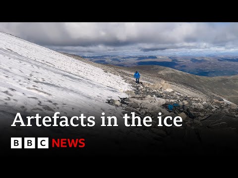 Melting glaciers reveal hidden Viking artefacts – BBC News