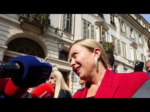 Punto stampa del Presidente Meloni a Torino