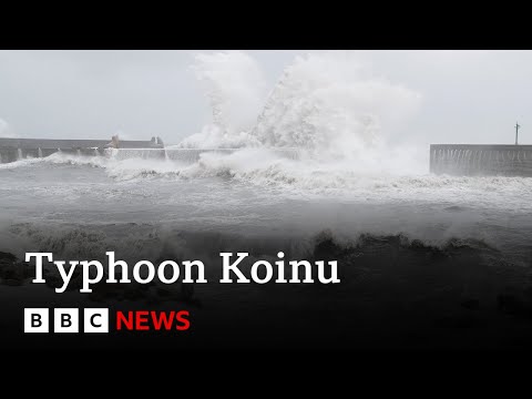 Typhoon Koinu hits Taiwan bringing travel chaos – BBC News