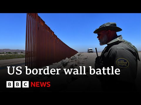 Biden approves new section of border wall as Mexico crossings rise – BBC News