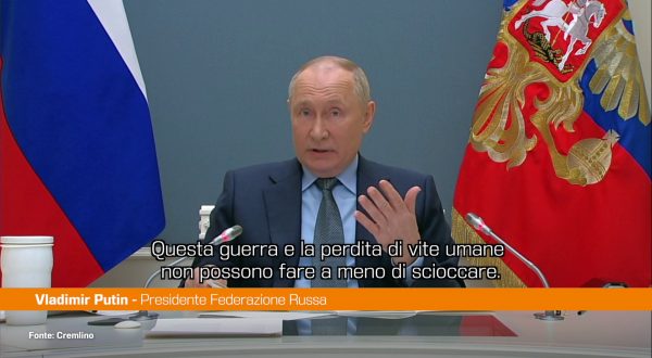 Ucraina, Putin “Kiev non vuole il negoziato”