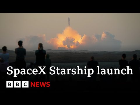 SpaceX loses contact with Starship rocket eight minutes after second launch – BBC News