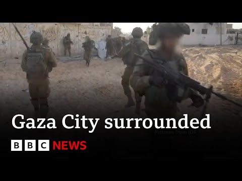 Gaza ground war:  Israeli troops surround Gaza City – BBC News