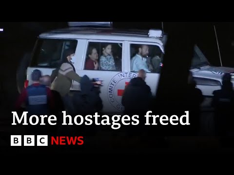 17 more hostages released by Hamas | BBC News