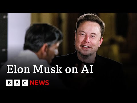 Elon Musk tells Rishi Sunak that AI will put an end to work – BBC News