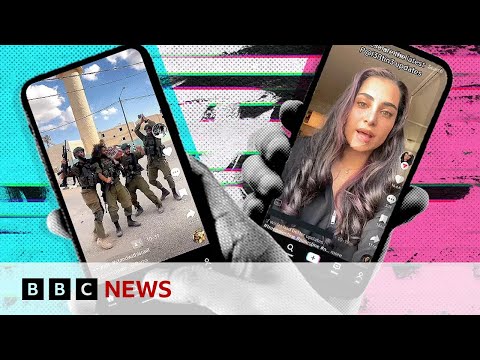 The Israel-Gaza battles raging on TikTok and X – BBC News